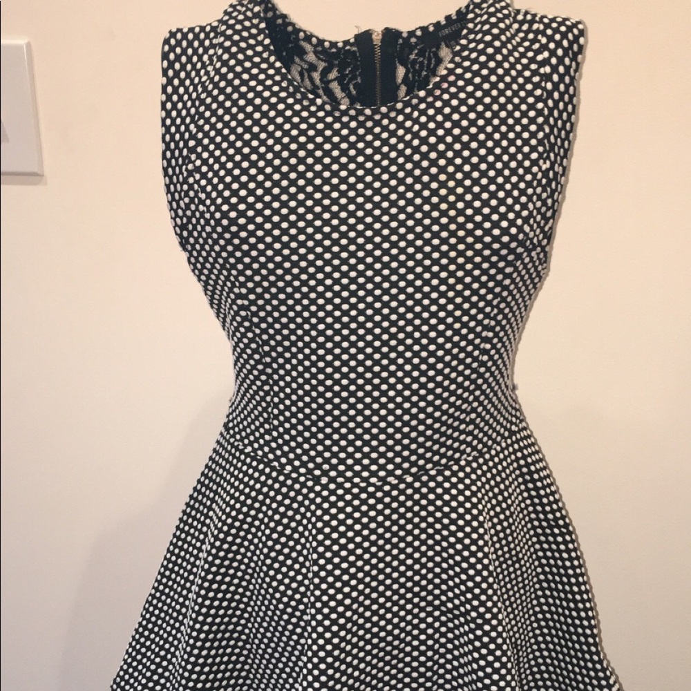 Polkadot top in the front lace in the back